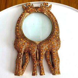 Vintage Brass Giraffe Magnifying Glass